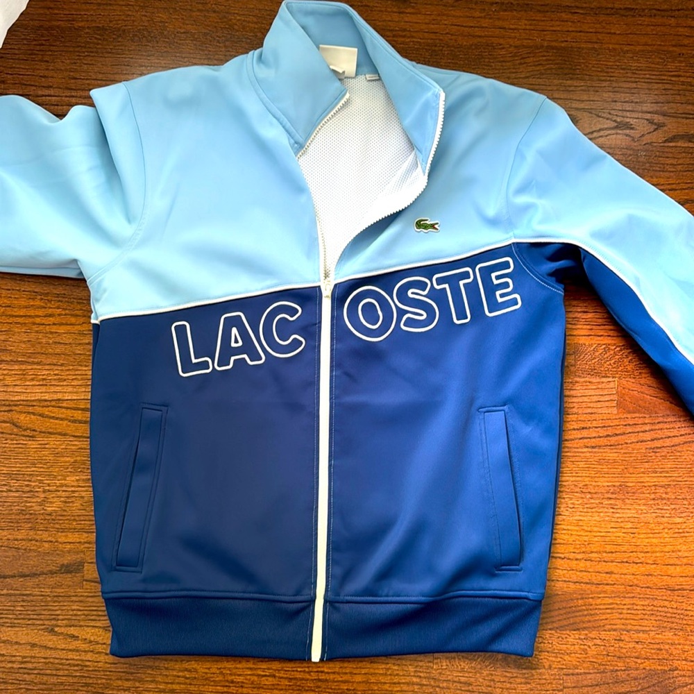 Men’s Lacoste zip front track style jacket